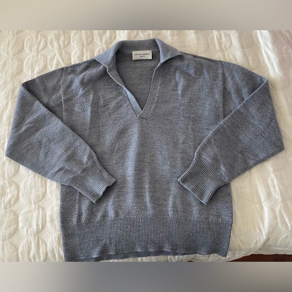 Officine Général fitted polo sweater
